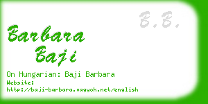 barbara baji business card